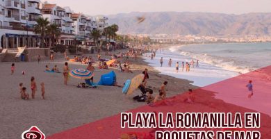 Playa La Romanilla en Roquetas de Mar